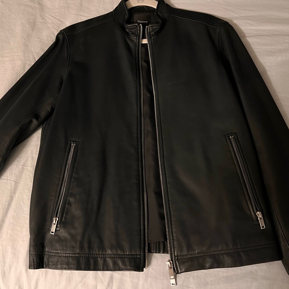 Theory Morveck Leather Jacket